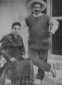 Pancho Villa with Austreberta Renteria